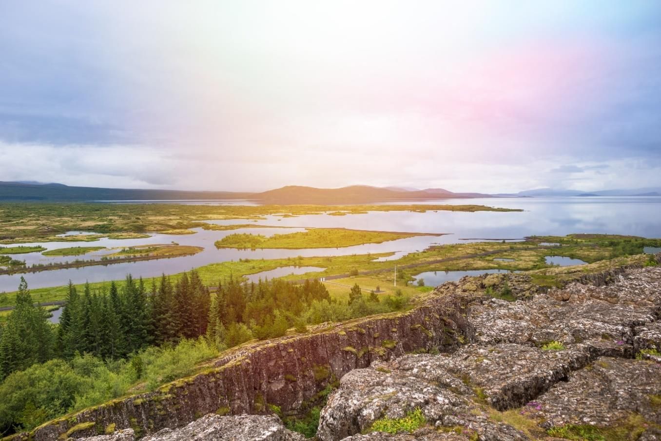 Þingvellir National Park at the meeting point of two tectonic plates
