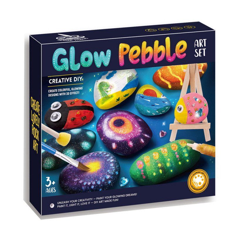 Glow Pebble Art Set