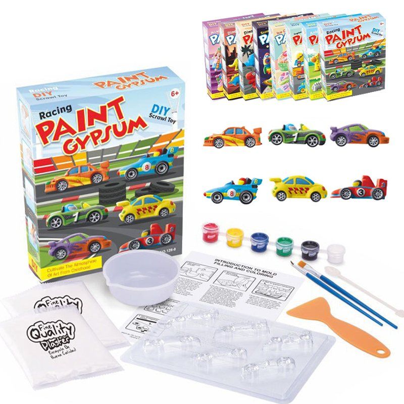 Paint-Your-Own Race Car Magnets