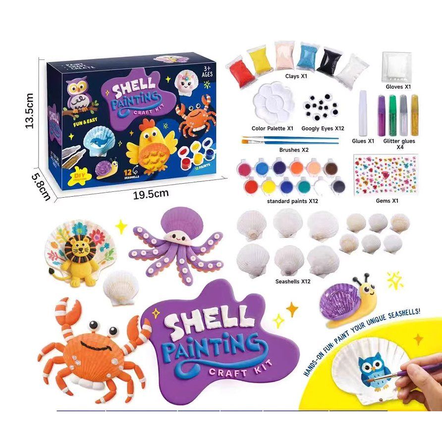 Shell Painting Craft Kit
